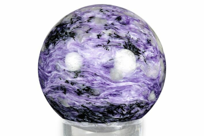 Polished Purple Charoite Sphere - Siberia #337979